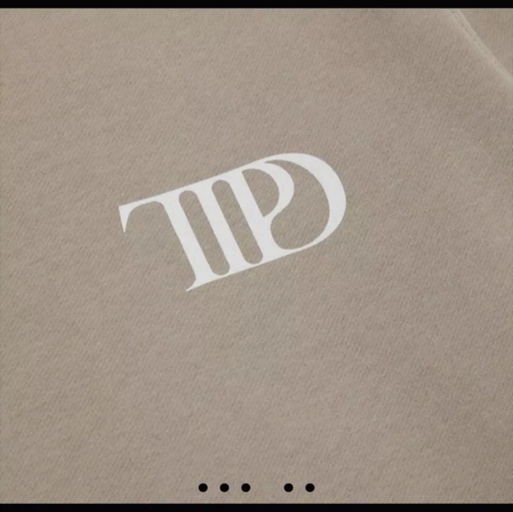 New Taylor Swift ttpd beige crewneck sweatshirt size small - Picture 2 of 12